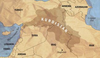 Carte du Kurdistan