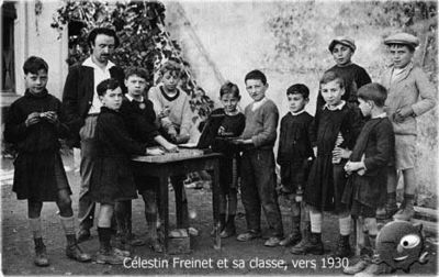 Freinet et sa classe, vers 1930