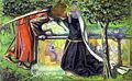 La tombe d'Arthur par Rossetti-avec Lancelot et Guenièvre.jpg